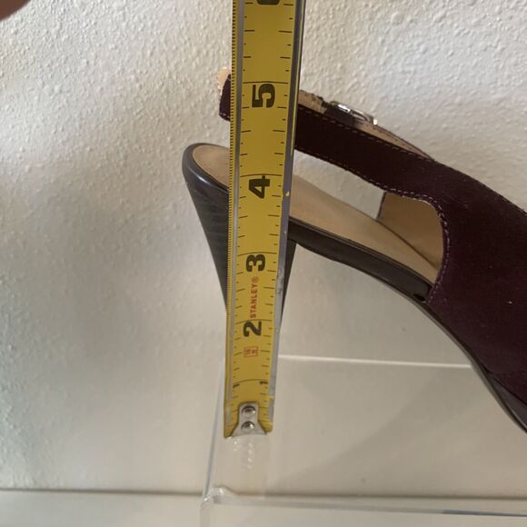 Vintage Genuine Suede Open Toe 4-Inch Pump Heels Size 9 2001 - Picture 4 of 8